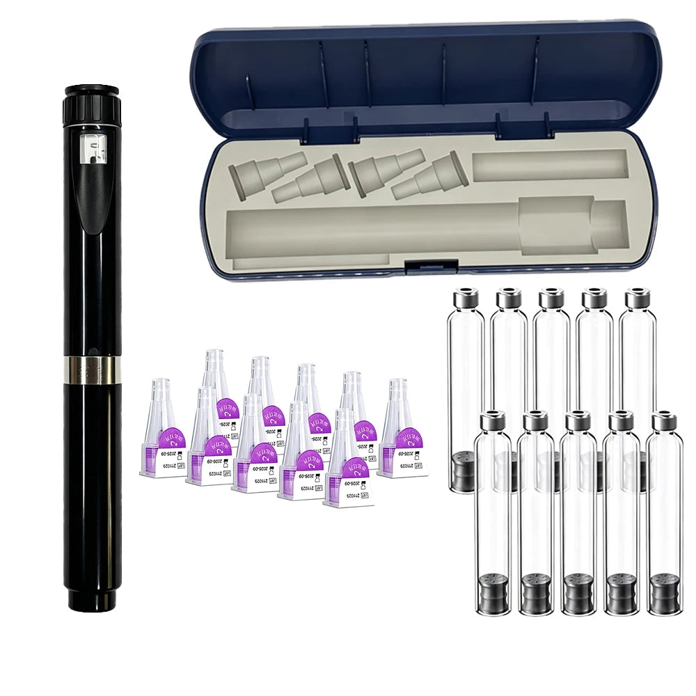 Reusable Peptide and Insulin Pen, adjustable dose, 3ml cartridge injector